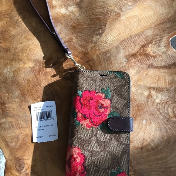 Coach Accessories Last One Coach Canvas Iphone Folio Case Xr Poshmark